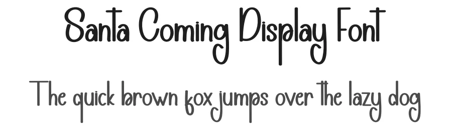 Santa Coming Display Font by andikastudio — Display Font
