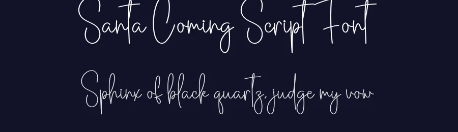 Santa Coming Script Font by creativeletter — Script Handwritten Font — thumbnail 2