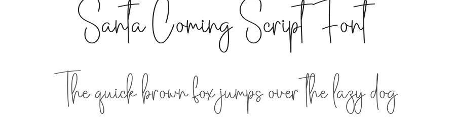 Santa Coming Script Font by creativeletter — Script Handwritten Font