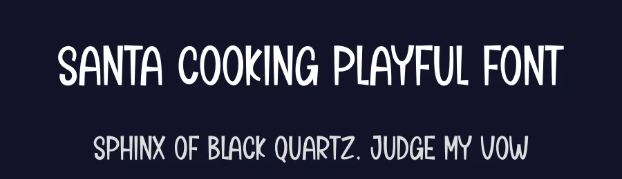 Santa Cooking Playful Font by creativeletter — Display Font — thumbnail 2