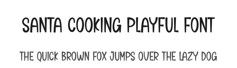 Santa Cooking Playful Font by creativeletter — Display Font