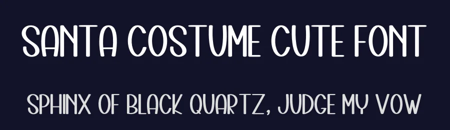 Santa Costume Cute Font by freshtypeink — Display Font — thumbnail 2