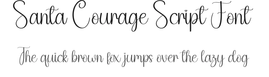 Santa Courage Script Font by andikastudio — Script Handwritten Font