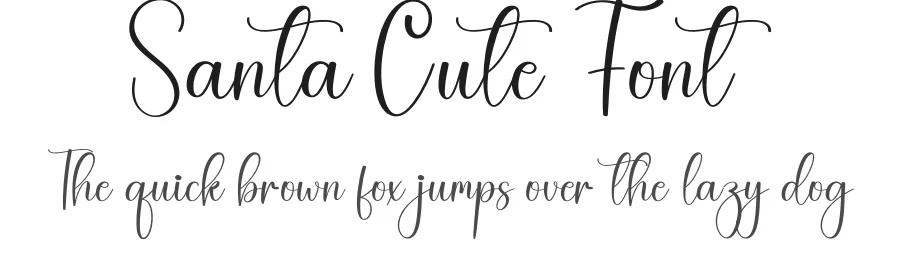 Santa Cute Font by creativeletter — Script Handwritten Font