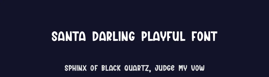 Santa Darling Playful Font by creativeletter — Display Font — thumbnail 2