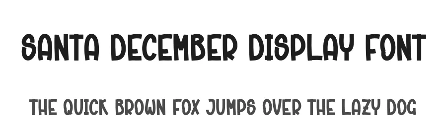 Santa December Display Font by andikastudio — Script Handwritten Font
