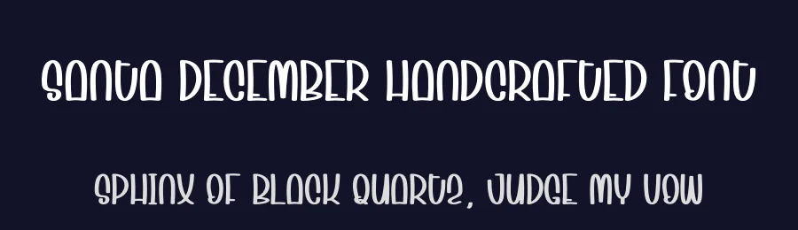 Santa December Handcrafted Font by creativeletter — Display Font — thumbnail 2
