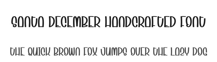 Santa December Handcrafted Font by creativeletter — Display Font
