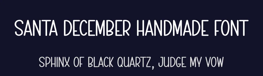 Santa December Handmade Font by creativeletter — Display Font — thumbnail 2