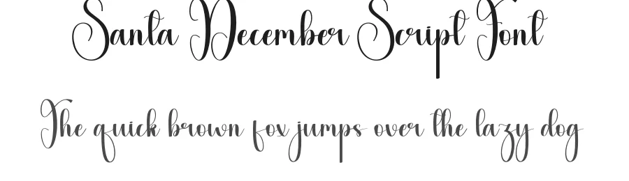 Santa December Script Font by andikastudio — Script Handwritten Font