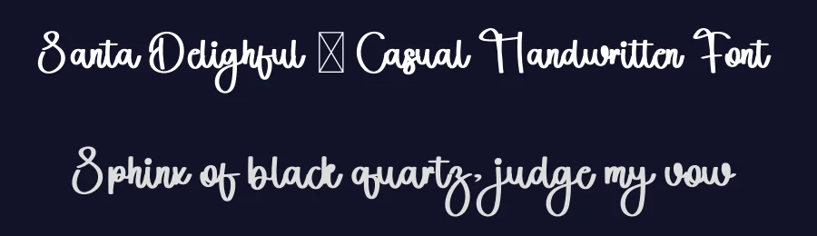 Santa Delighful – Casual Handwritten Font by freshtypeink — Display Font — thumbnail 2