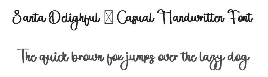 Santa Delighful – Casual Handwritten Font by freshtypeink — Display Font