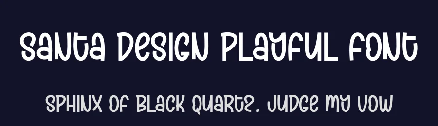 Santa Design Playful Font by creativeletter — Display Font — thumbnail 2