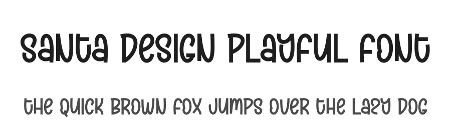 Santa Design Playful Font by creativeletter — Display Font