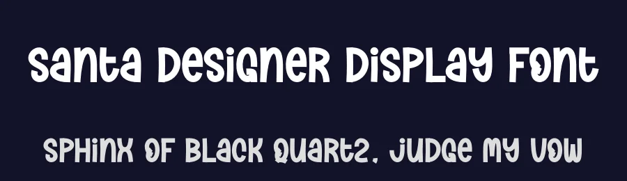 Santa Designer Display Font by andikastudio — Display Font — thumbnail 2