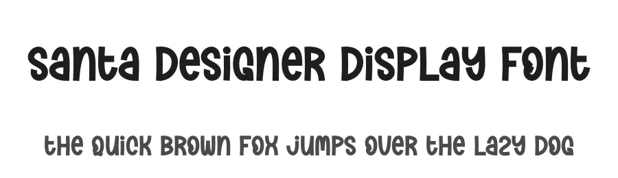 Santa Designer Display Font by andikastudio — Display Font