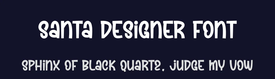 Santa Designer Font by andikastudio — Display Font — thumbnail 2