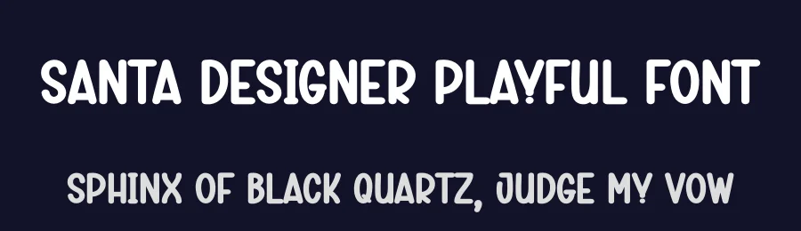 Santa Designer Playful Font by creativeletter — Display Font — thumbnail 2
