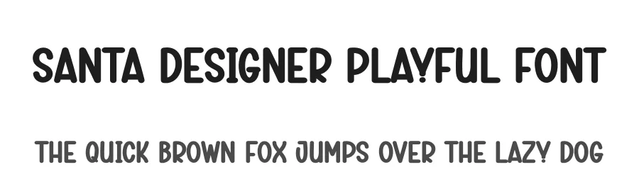 Santa Designer Playful Font by creativeletter — Display Font