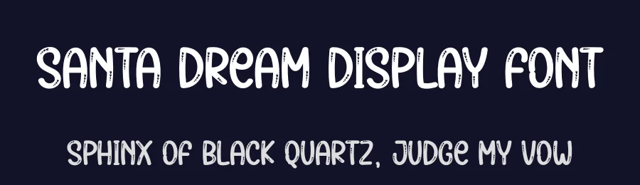 Santa Dream Display Font by creativeletter — Display Font — thumbnail 2