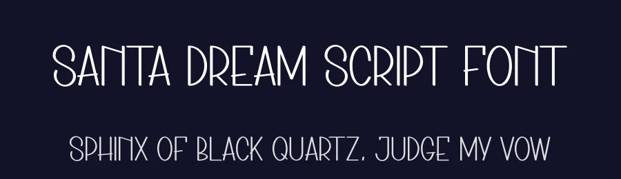 Santa Dream Script Font by creativeletter — Display Font — thumbnail 2