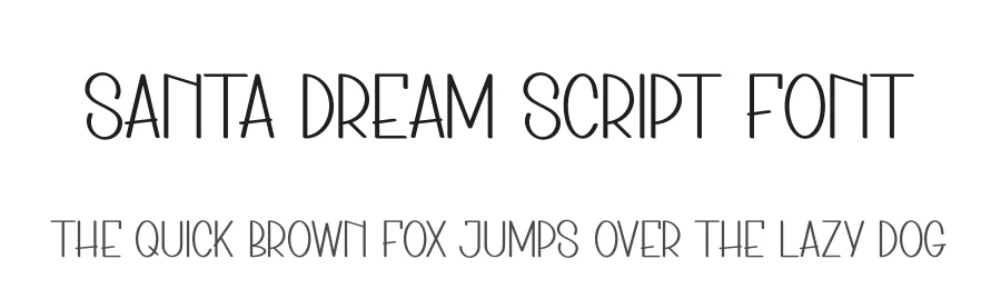 Santa Dream Script Font by creativeletter — Display Font