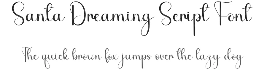 Santa Dreaming Script Font by andikastudio — Script Handwritten Font