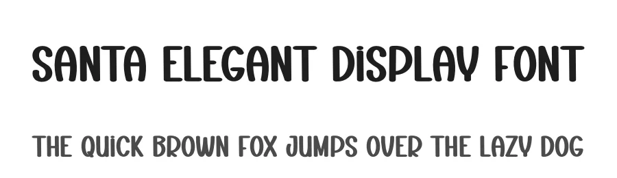 Santa Elegant Display Font by creativeletter — Display Font