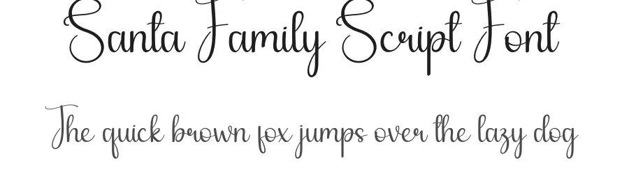 Santa Family Script Font by andikastudio — Script Handwritten Font