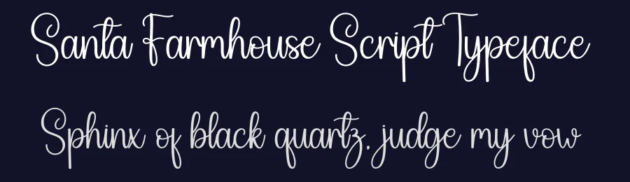 Santa Farmhouse Script Typeface by andikastudio — Script Handwritten Font — thumbnail 2