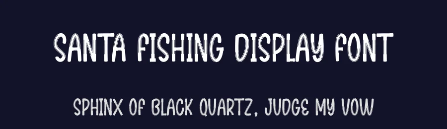 Santa Fishing Display Font by creativeletter — Display Font — thumbnail 2