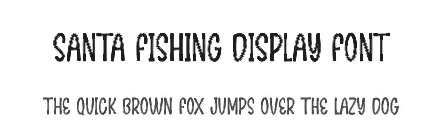 Santa Fishing Display Font by creativeletter — Display Font