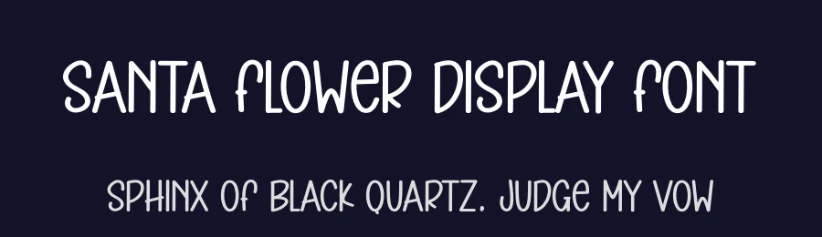 Santa Flower Display Font by andikastudio — Display Font — thumbnail 2