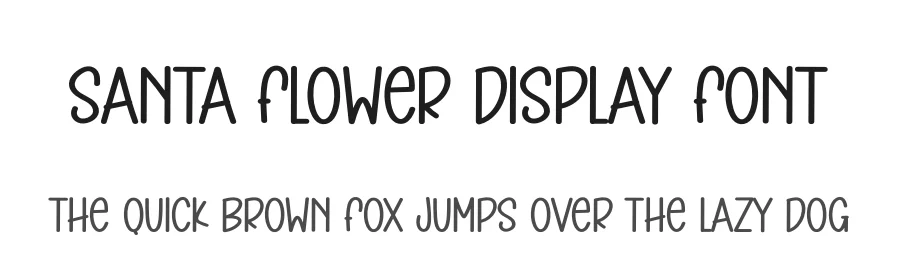 Santa Flower Display Font by andikastudio — Display Font