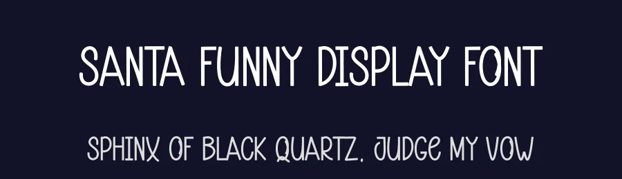 Santa Funny Display Font by andikastudio — Display Font — thumbnail 2