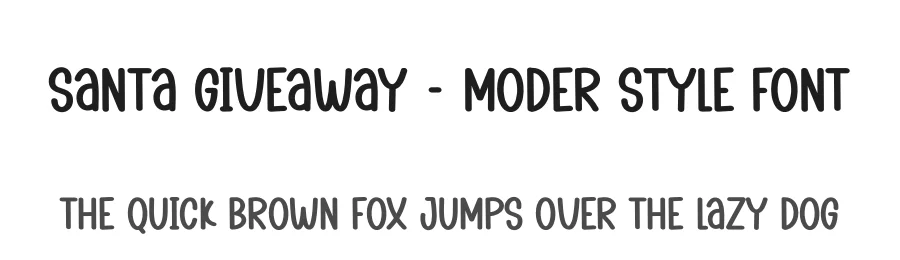 Santa Giveaway – Moder Style Font by creativeletter — Display Font
