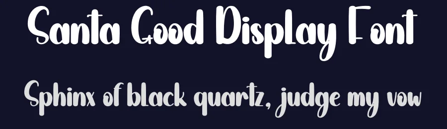 Santa Good Display Font by andikastudio — Display Font — thumbnail 2