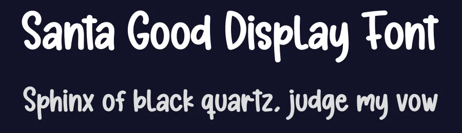 Santa Good Display Font by creativeletter — Display Font — thumbnail 2