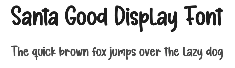 Santa Good Display Font by creativeletter — Display Font