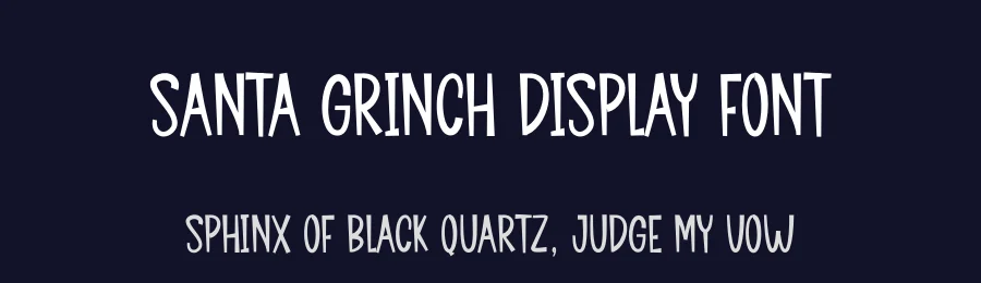 Santa Grinch Display Font by andikastudio — Display Font — thumbnail 2