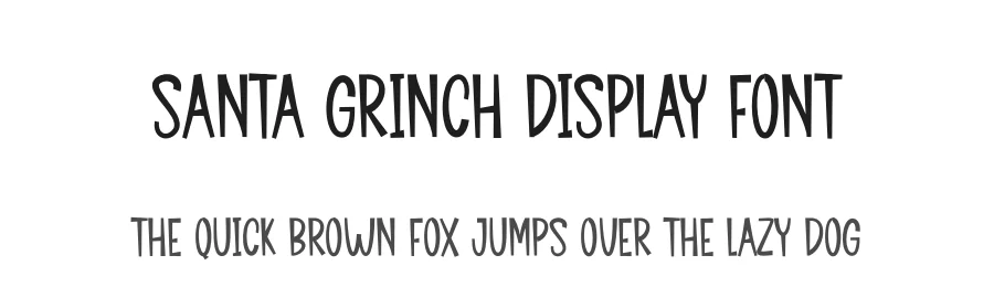 Santa Grinch Display Font by andikastudio — Display Font
