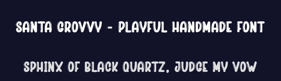 Santa Grovvy – Playful Handmade Font by creativeletter — Display Font — thumbnail 2