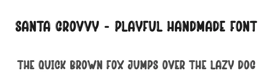 Santa Grovvy – Playful Handmade Font by creativeletter — Display Font