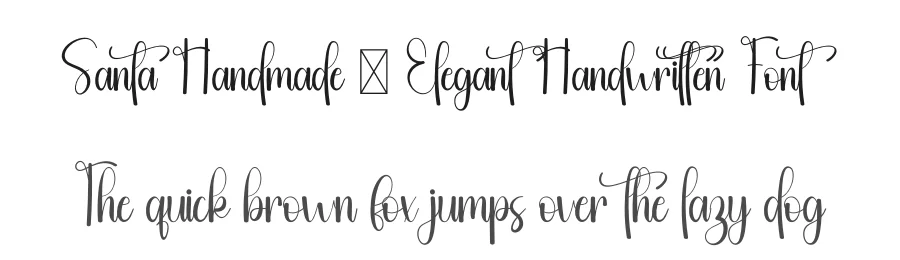 Santa Handmade – Elegant Handwritten Font by freshtypeink — Script Handwritten Font