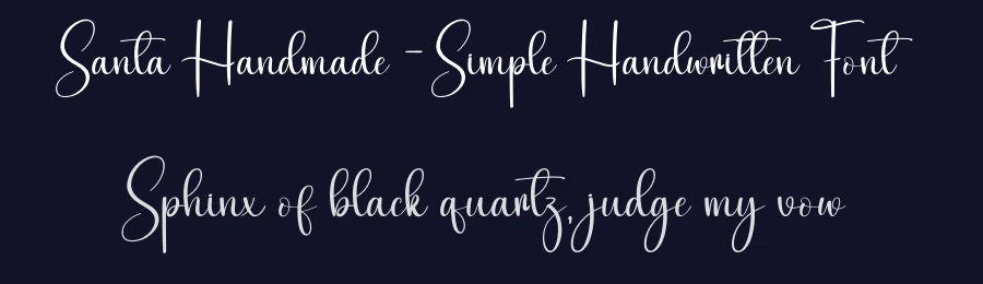 Santa Handmade – Simple Handwritten Font by creativeletter — Script Handwritten Font — thumbnail 2