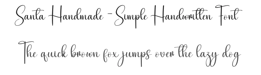 Santa Handmade – Simple Handwritten Font by creativeletter — Script Handwritten Font