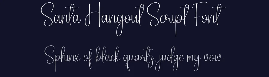 Santa Hangout Script Font by creativeletter — Script Handwritten Font — thumbnail 2