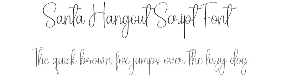 Santa Hangout Script Font by creativeletter — Script Handwritten Font