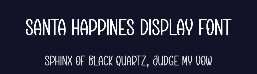Santa Happines Display Font by creativeletter — Display Font — thumbnail 2