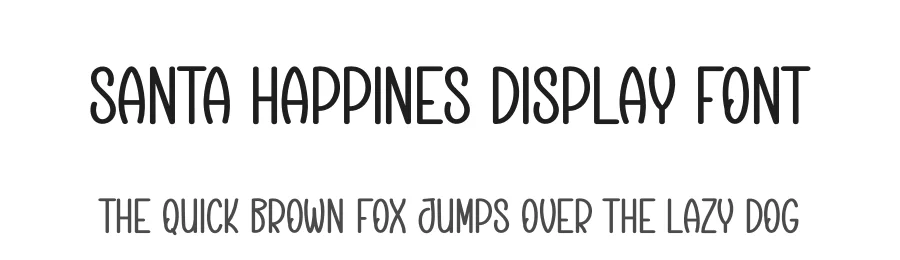 Santa Happines Display Font by creativeletter — Display Font